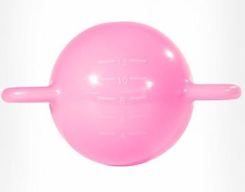 Weight Kettle Bell Water Filled Adjustable Ladies Dumbbells Workout Tool with 2 Handles for Multiple Grip (Color: Pink)